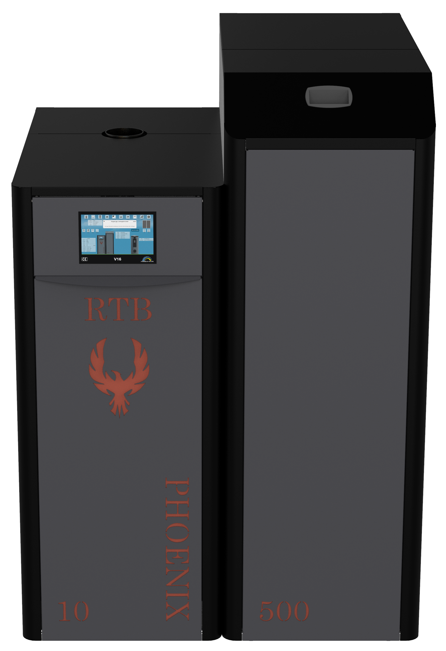 RTB Pellet Boiler RTB 16 kW boiler with 220kg hopper